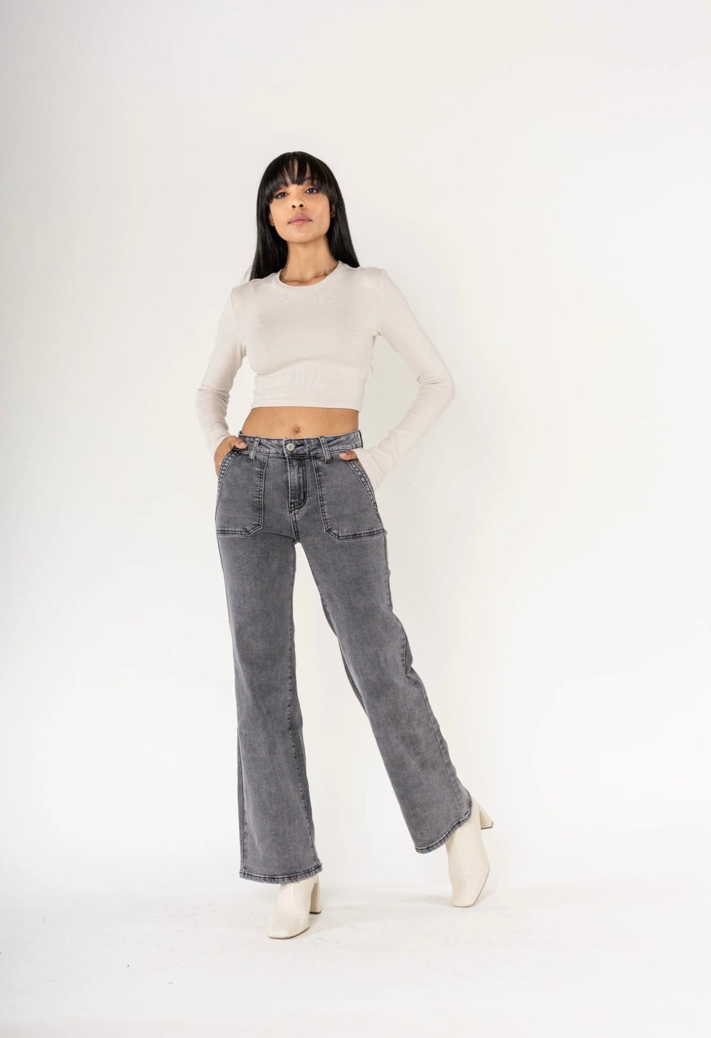 Jean Nina Carter – Coupe Flare Taille Haute  P 123