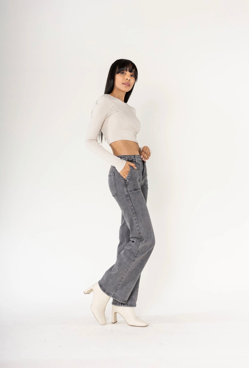 Jean Nina Carter – Coupe Flare Taille Haute  P 123