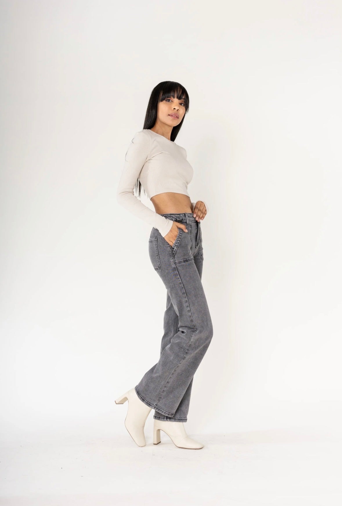 Jean Nina Carter – Coupe Flare Taille Haute  P 123